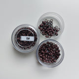 2 x 150 Rounded Mini I-Tip Beads - Medium Brown 2.7mm