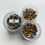 2 x 150 Flared I-Tip Beads - Dark Blonde 3mm