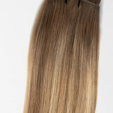 20" Double Stitch Weft2Weave - 120 Grams - Dirty Blonde Root Melt